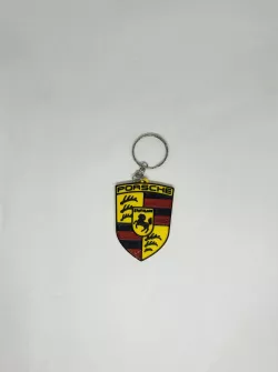 Multicoloured Porsche key ring - Porsche Keychain