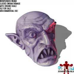 Nosferatu Head for (Motu Origins/Masterverse compatible)