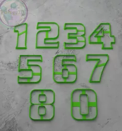 numbers cookie cutter