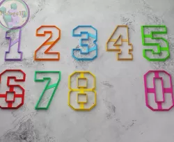 numbers cookie cutter