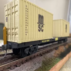 NZR/KiwiRail UK Class Container Wagon HO Scale
