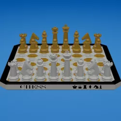 OCTAGONAL CHESS SET