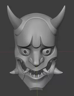 Oni Genji Cyberpunk mask