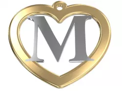 Pendant letter M