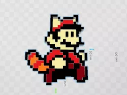 Pixel art mario easy print parts