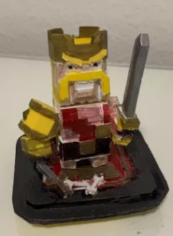Pixel King from Clash of Clans