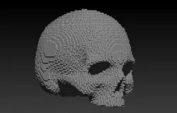 pixelart skull