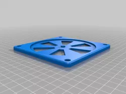 Radial Louver shutter for 120mm PC fan