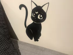 Sailor Moon Cat Luna Wall Art