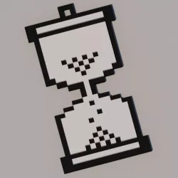 SAND CLOCK PIXEL PENDANT