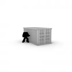 Shipping container 28mm 1/64 scale