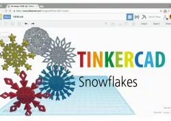 Snowflakes by Tinkercad