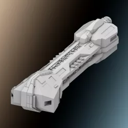 Space Ship Corvette for Tabletop Miniature Wargaming
