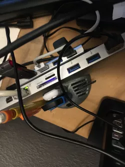 Stand for IOGEAR docking station and belkin USB hub