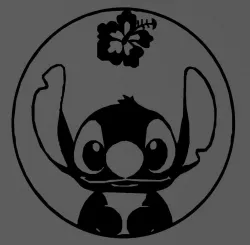 Stitch circle - circle - 2D - Disney