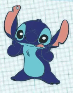 Stitch keychain