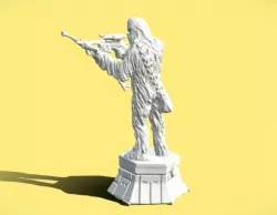 SW CHEWBACCA CHESS FIGURE - 3D SCAN