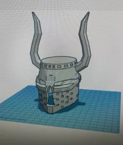 Teutonic Knight Helmet with skinny horns