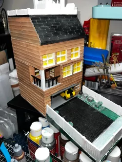 Townhome Dice Tower with Dice Jail/Bar area