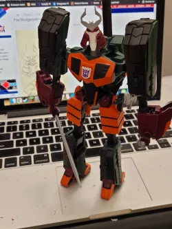 Transformers Animated Bludgeon conversion kit for TFA Shockwave