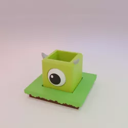 Tsum Tsum Planter Box (Mike Wazowski Monster Inc)