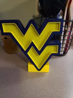 WVU led light with stand