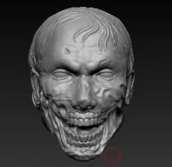 Zombie head