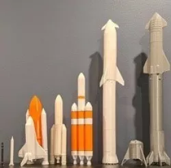 1:200 Scale Rocket Lab Electron