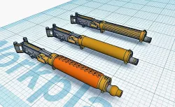 1/35 Vickers .303 Machine Gun (3 Versions) And Vehicle High Mount.