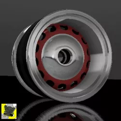 1/64 Scale Replica Model Elite Hot Rod Wheels