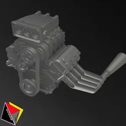 1/64 Scale V8 Hot Rod Engine Hot Wheels Ford 32