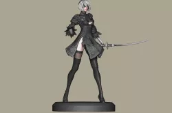 2B - Nier Automata - Statue for 3D Printing
