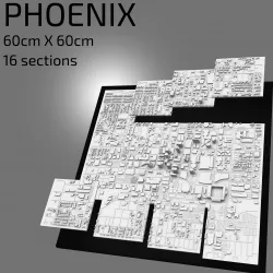 3D Phoenix | Digital Files | 3D STL File | Phoenix 3D Map | 3D City Art | 3D Printed Landmark | Model of Phoenix Skyline | Art