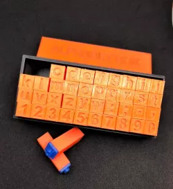 3D PRINTED LETTER INK STAMPS