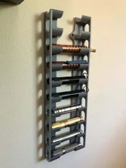 AAA Flashlight Storage Wall Mount