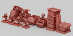 Advance Wars Stylized Board Game Figure 3d Print