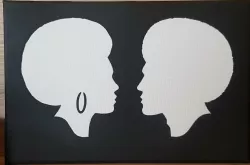Afro Man-Woman 2D Wall Art
