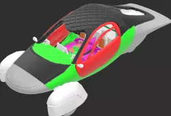 Aptera (BETA) with interior and moving parts