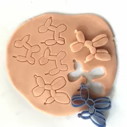 BALOON DOG POLYMER CLAY CUTTERS - POLYMER CLAY TOOLS - 3D PRINTED POLYMER CLAY CUTTERS