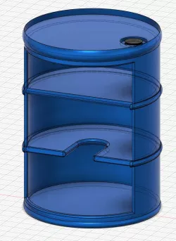 Barrel shelf
