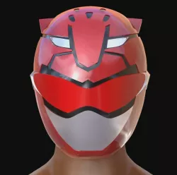 Beast Morphers Red Helmet Cosplay for 3D printing