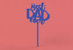 Best Dad Ever Cake Topper