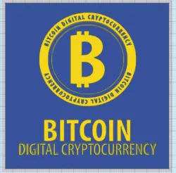 BITCOIN CRYPTO COIN TABLE 3D