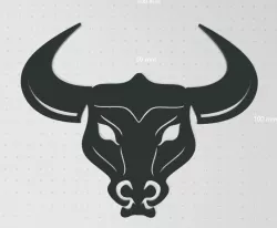 bull wall decoration