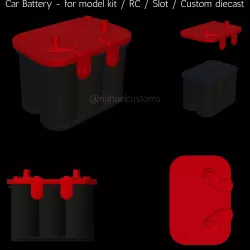Car Battery - for model kit / RC / Slot / Custom diecast