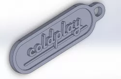 coldplay keychain