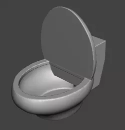 CUTE TOILET PLANTER / CONTAINER
