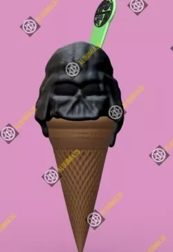 Dark ice cream