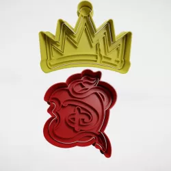 descendants logo and crown set