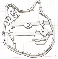 Doge meme cookie cutter